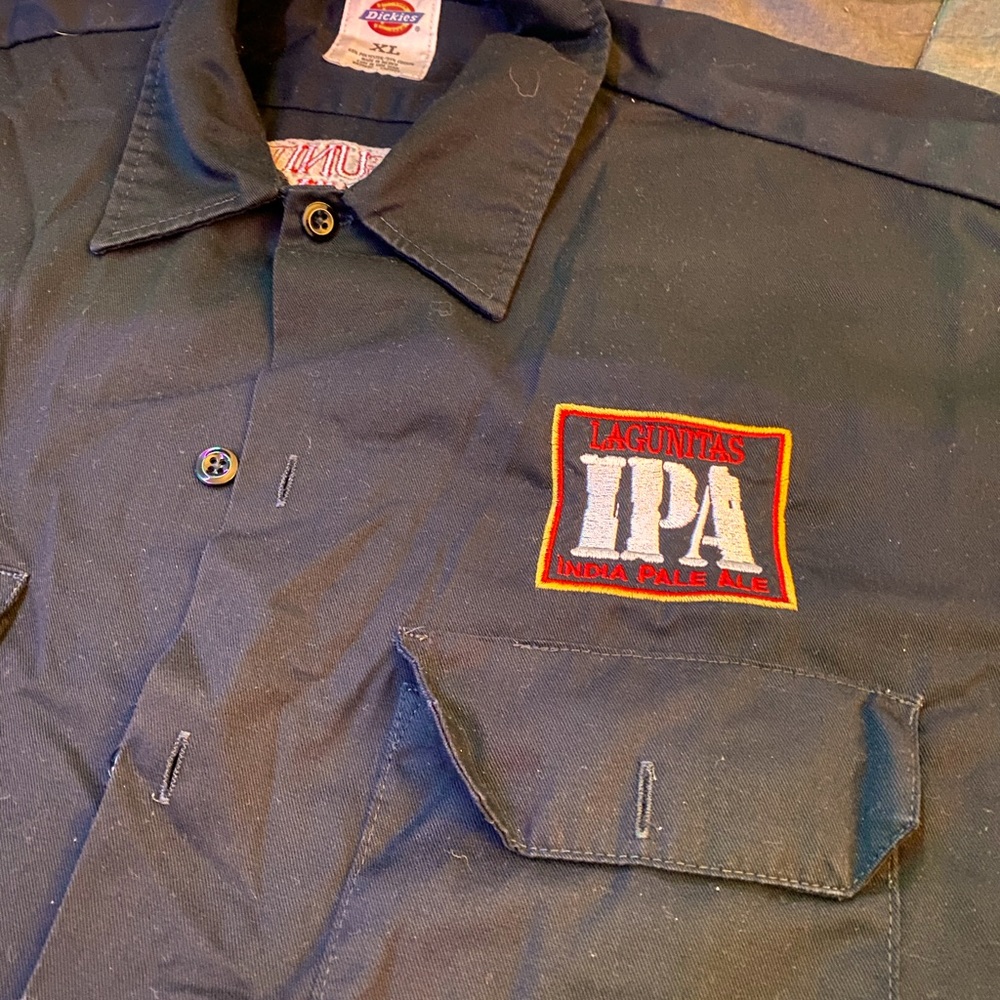 Lagunitas IPA bRewery dickies button down work shirt size XL MEN